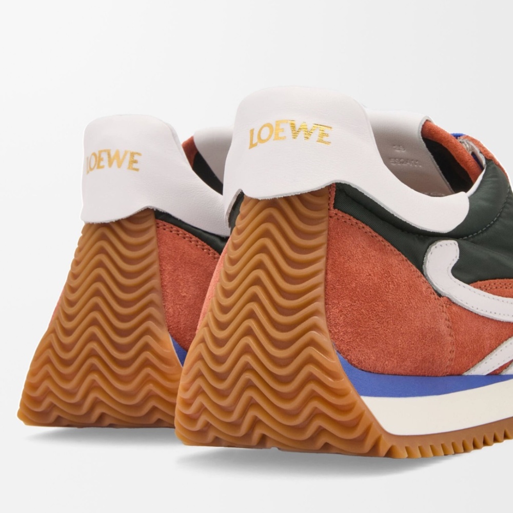 LOEWE - Flow Runner 2.0 in Khaki/White Nylon & Suede US9 - MSRP $890 NWT - Picture 4 of 4